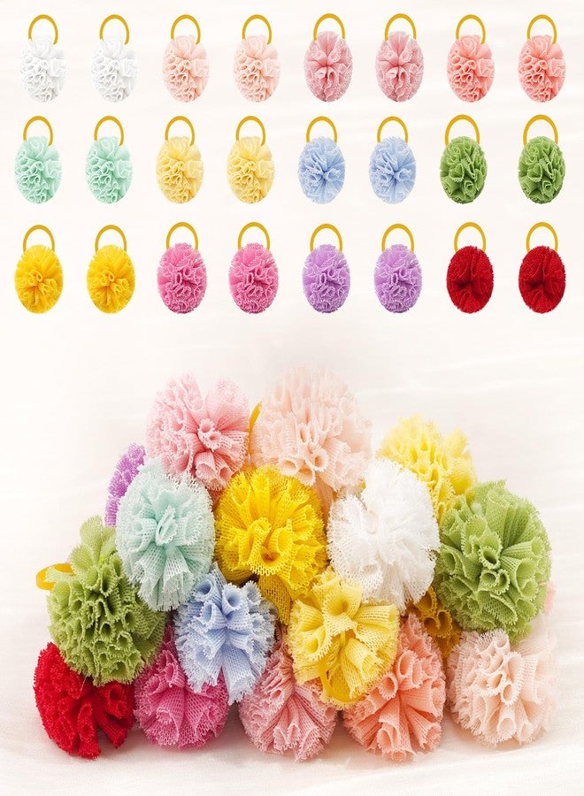 Yxiang Small Dog Ball Bows with Rubber Bands Hair Bows Pet Hair Accessories for Dog Yorkies Poodle and Cat Grooming - Image 1